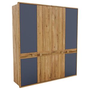 Linea Natura ŠATNÍ SKŘÍŇ, divoký dub, antracitová, dub artisan, divoký dub, 206/225/58 cm obraz