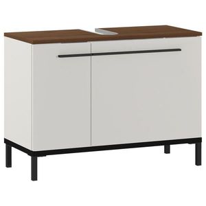 Xora SKŘÍŇKA POD UMYVADLO, kašmírová, černá, barvy ořechu, kašmírová, 80/59/34 cm obraz