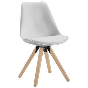 Carryhome ŽIDLE, bílá, barvy dubu obraz