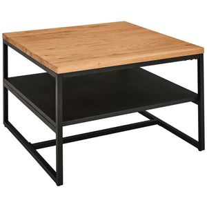 MID.YOU KONFERENČNÍ STOLEK, přírodní barvy, černá, dřevo, kov, 70/70/45, 5 cm obraz