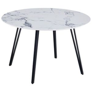 Livetastic JÍDELNÍ STŮL, bílá, 120/120/76 cm obraz