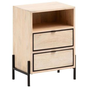 MID.YOU NOČNÍ STOLEK, mangové dřevo, světle hnědá, 43/60/50 cm obraz