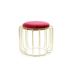 ODKLÁDACÍ STOLEK, červená, barvy zlata obraz