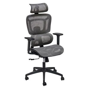 MID.YOU OTOČNÁ ŽIDLE, síťovina, šedá obraz