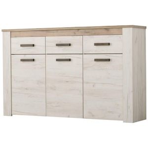 Ti'me KOMODA, barvy stříbrného dubu, šedý dub, 160/98/36, 5 cm obraz