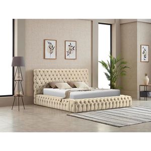 Livetastic ČALOUNĚNÁ POSTEL, 180/200 cm, přírodní barvy obraz