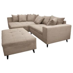 MID.YOU ROHOVÁ SEDAČKA, textil, světle hnědá obraz