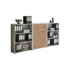 MID.YOU SKŘÍŇ NA ŠANONY, šedá, barvy dubu, 253, 2/113, 6/33 cm obraz