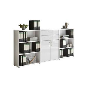 MID.YOU SKŘÍŇ NA ŠANONY, bílá, vysoce lesklá bílá, 253, 2/113, 6/33 cm obraz