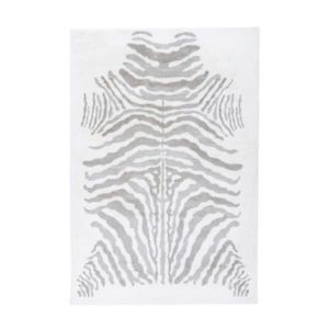 KOBEREC S VYSOKÝM VLASEM, 120/160 cm, šedá, bílá obraz