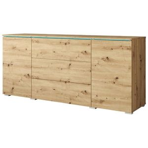 P & B ŠIROKÁ KOMODA, dub artisan, 150/67, 9/39, 5 cm obraz