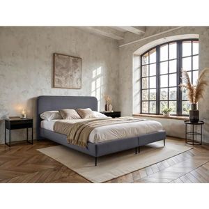 MID.YOU POSTEL BOXSPRING, 140/200 cm, šedá obraz