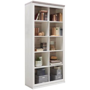 Hom`in REGÁL, šedá, barvy borovice, 100/209/43 cm obraz