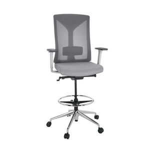 MID.YOU OTOČNÁ ŽIDLE, síťovina, plochá tkanina, šedá obraz