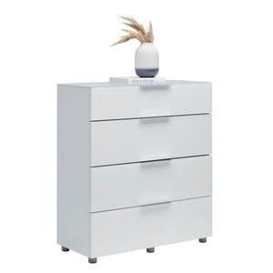 Voleo KOMODA, vysoce lesklá bílá, 90/101/40, 5 cm obraz