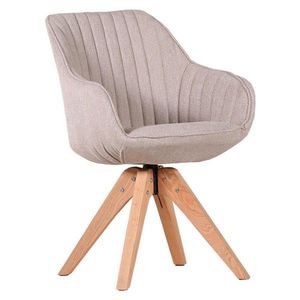 Ambia Home ŽIDLE S PODRUČKAMI, plochá tkanina, béžová obraz