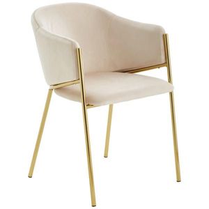 Livetastic ŽIDLE S PODRUČKAMI, železo, samet, šedohnědá, barvy zlata obraz