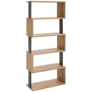 Xora REGÁL, antracitová, dub artisan, 70/161/30 cm obraz