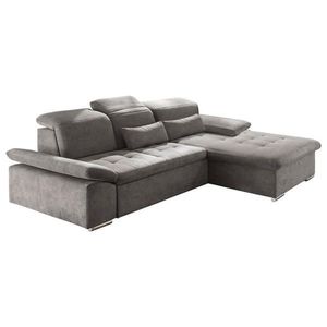 MID.YOU ROHOVÁ SEDAČKA, textil, kompozitní dřevo, šedá obraz