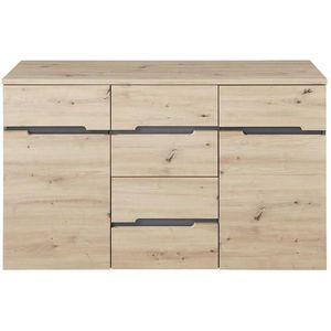 MID.YOU KOMODA, barvy grafitu, dub artisan, 135/82/38 cm obraz