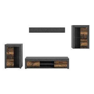 MID.YOU OBÝVACÍ STĚNA, šedá, přírodní barvy obraz