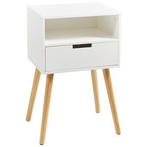 Xora NOČNÍ STOLEK, borovice, přírodní barvy, bílá, 40/63, 5/30 cm obraz