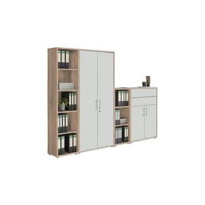 MID.YOU SKŘÍŇ NA ŠANONY, bílá, barvy dubu, 257/185, 6/33 cm obraz