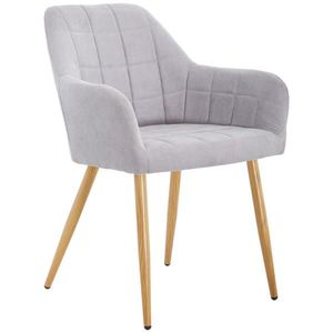 MID.YOU ŽIDLE S PODRUČKAMI, železo, samet, šedá obraz