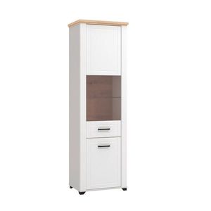 Landscape VITRÍNA, bílá, dub artisan, 61/194/41 cm obraz