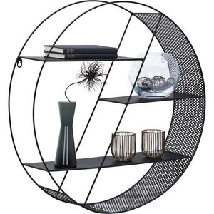 Carryhome NÁSTĚNNÝ REGÁL, černá obraz