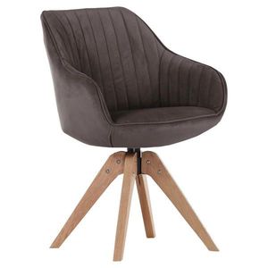 Hom`in ŽIDLE S PODRUČKAMI, velur, hnědá obraz