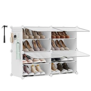 REGÁL NA BOTY, bílá, 83/63/32 cm obraz