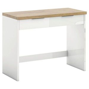Xora KONZOLOVÝ STOLEK, bílá, barvy dubu, kompozitní dřevo, 104, 3/45/79, 7 cm obraz