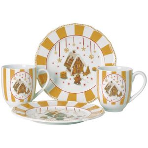 Hutschenreuther SNÍDAŇOVÁ SOUPRAVA, porcelán obraz