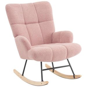 P & B HOUPACÍ ŽIDLE, dřevo, kov, textil, růžová obraz