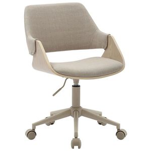 MID.YOU OTOČNÁ ŽIDLE, vzhled lnu, přírodní barvy, béžová obraz