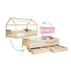 MID.YOU POSTEL S ÚLOŽNÝM PROSTOREM, 120/200 cm, přírodní barvy obraz