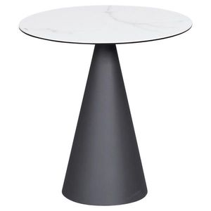 Dieter Knoll ODKLÁDACÍ STOLEK, antracitová, bílá obraz
