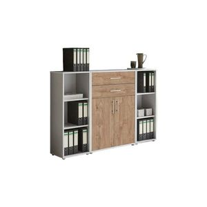 MID.YOU SKŘÍŇ NA ŠANONY, šedá, barvy dubu, 172, 6/113, 6/33 cm obraz