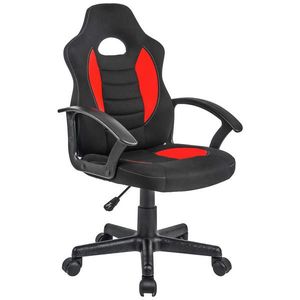 Cantus OTOČNÁ ŽIDLE PRO MLÁDEŽ, tkaná látka, červená, černá obraz