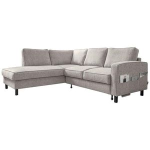 ROHOVÁ SEDAČKA, textil, šedá obraz