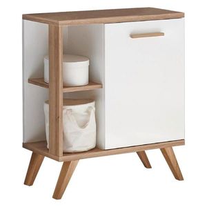 Xora SKŘÍŇKA POD UMYVADLO, bílá, barvy dubu obraz