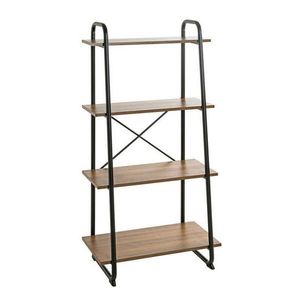 Carryhome REGÁL, černá, barvy dubu, 60/128/36 cm obraz