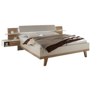 Xora POSTELOVÁ SESTAVA, 180/200 cm, barvy dubu, kašmírová obraz