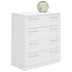 Xora KOMODA, bílá, 72/84/36 cm obraz