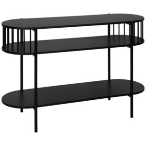 Xora KONZOLOVÝ STOLEK, černá, kov, kompozitní dřevo, 110/39/76 cm obraz