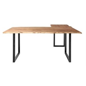 MID.YOU ROHOVÝ PSACÍ STŮL, barvy akácie, obraz