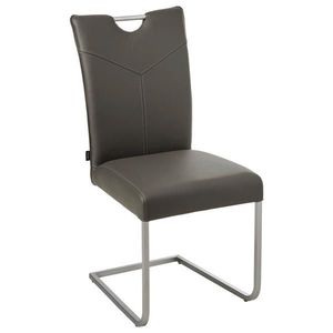 Novel HOUPACÍ ŽIDLE, hnědá, barvy nerez oceli obraz