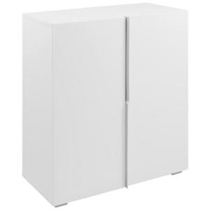 MID.YOU KOMODA, bílá, 76/84/37, 5 cm obraz