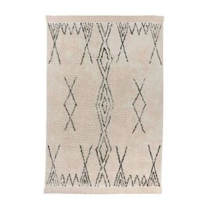 Novel KOBEREC TKANÝ NA PLOCHO, 160/230 cm, krémová, černá obraz